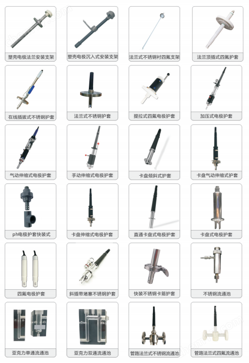 卡盘式pH/D0电极不锈钢护套